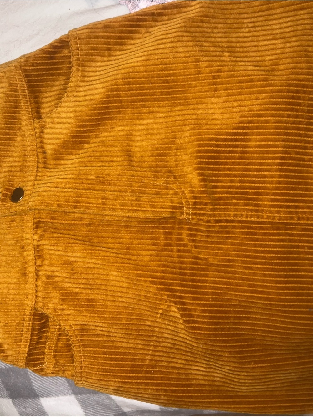 Forever 21 Mustard Yellow Corduroy Mini Skirt